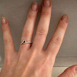 James Avery Script Initial Ring, Letter S, Size 8